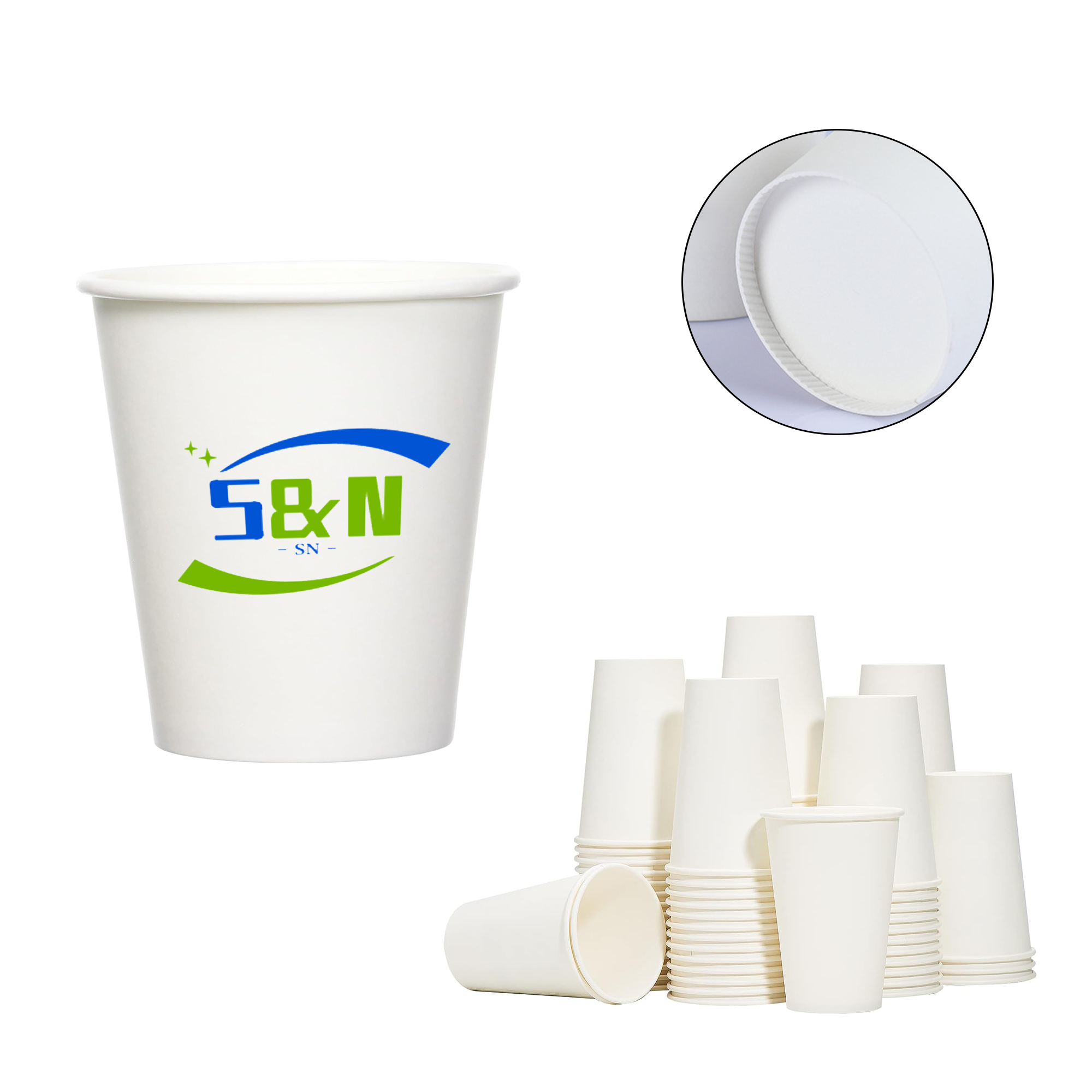8 oz Full Color Disposable Paper Cup 3