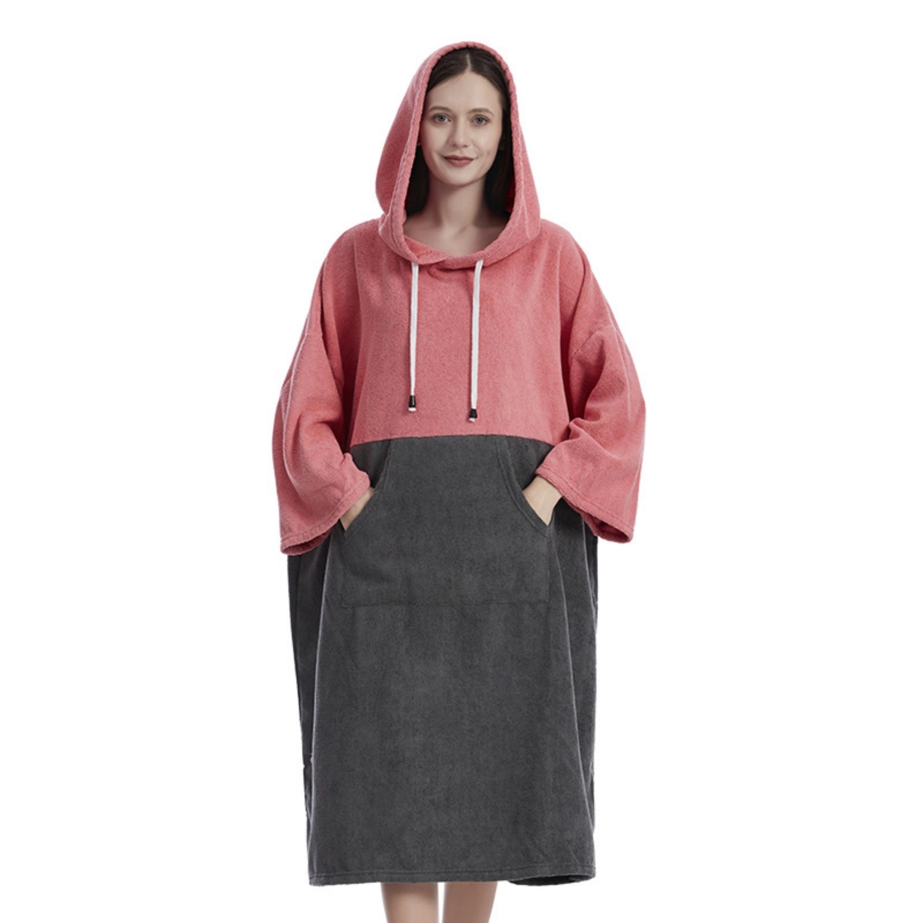 Surf Poncho Changing Beach Towel Robe With Hood 3