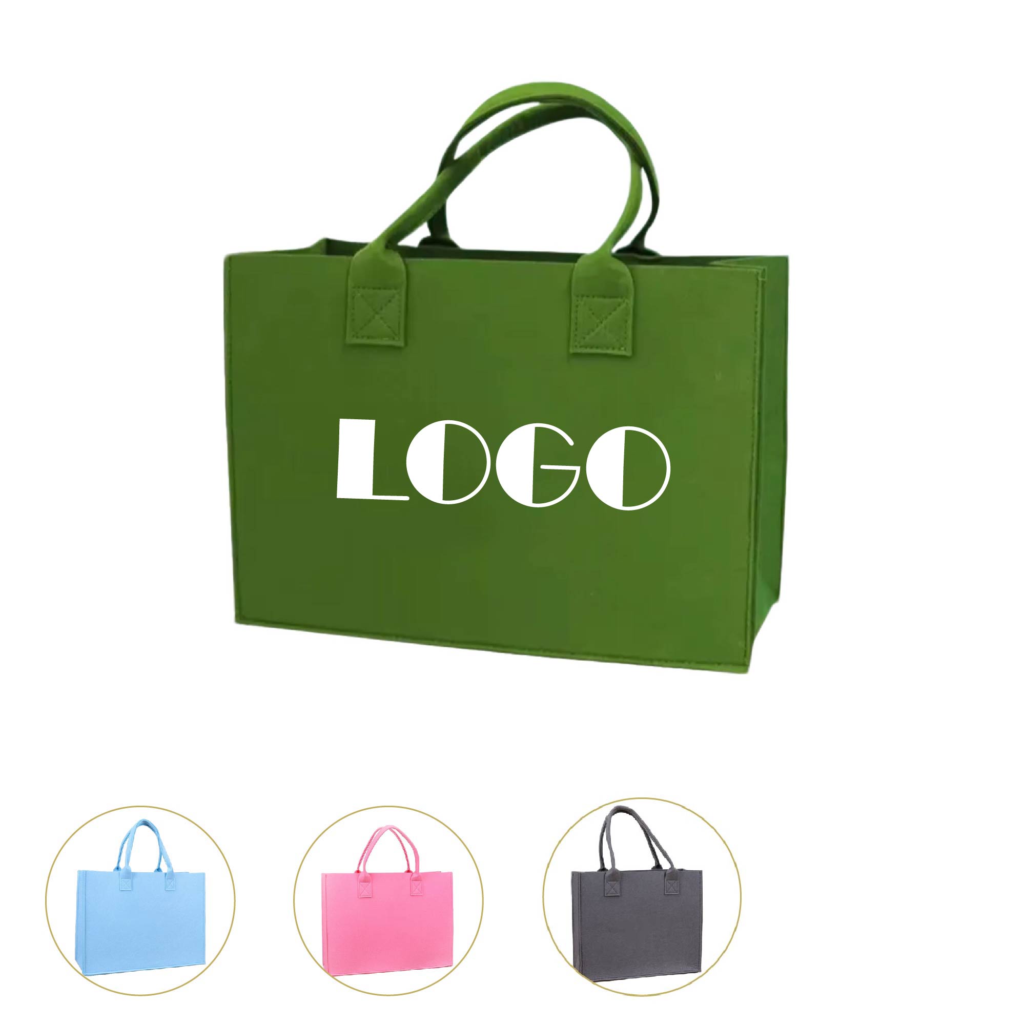 MOQ 10pcs Felt Shopping Bag 2