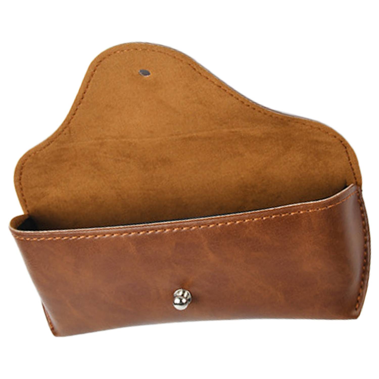 PU Leather Eyeglasses Storage Case w/ Snap Closure 5