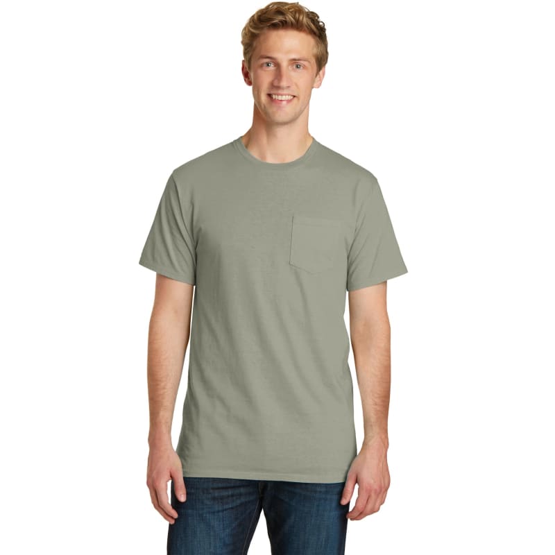 Port & Company Beach Wash Garment-Dyed Pocket Tee. 60