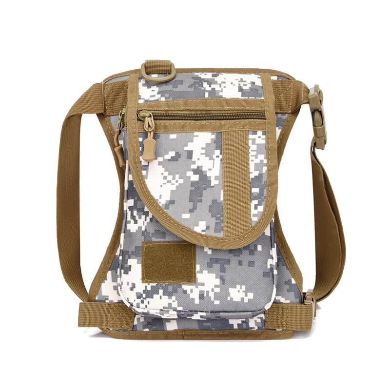 Custom Unisex Canvas Tactical Waist Belt Drop Leg Bag 8