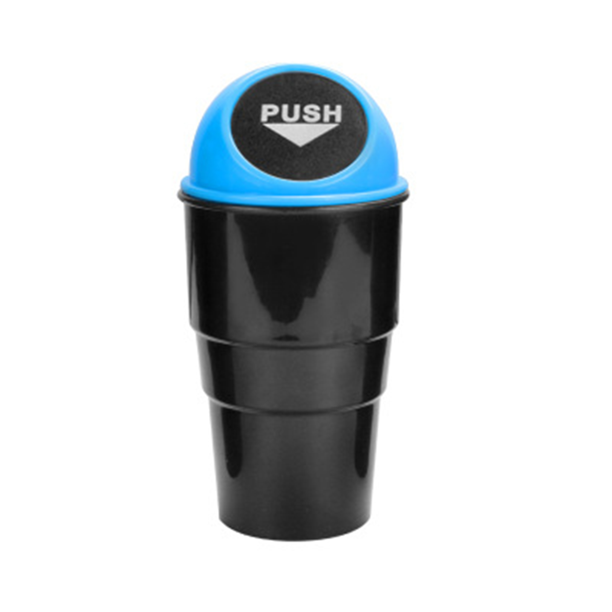 Plastic Car Trash Can With Swing Lid 3.3" Diameter x 8" H 8