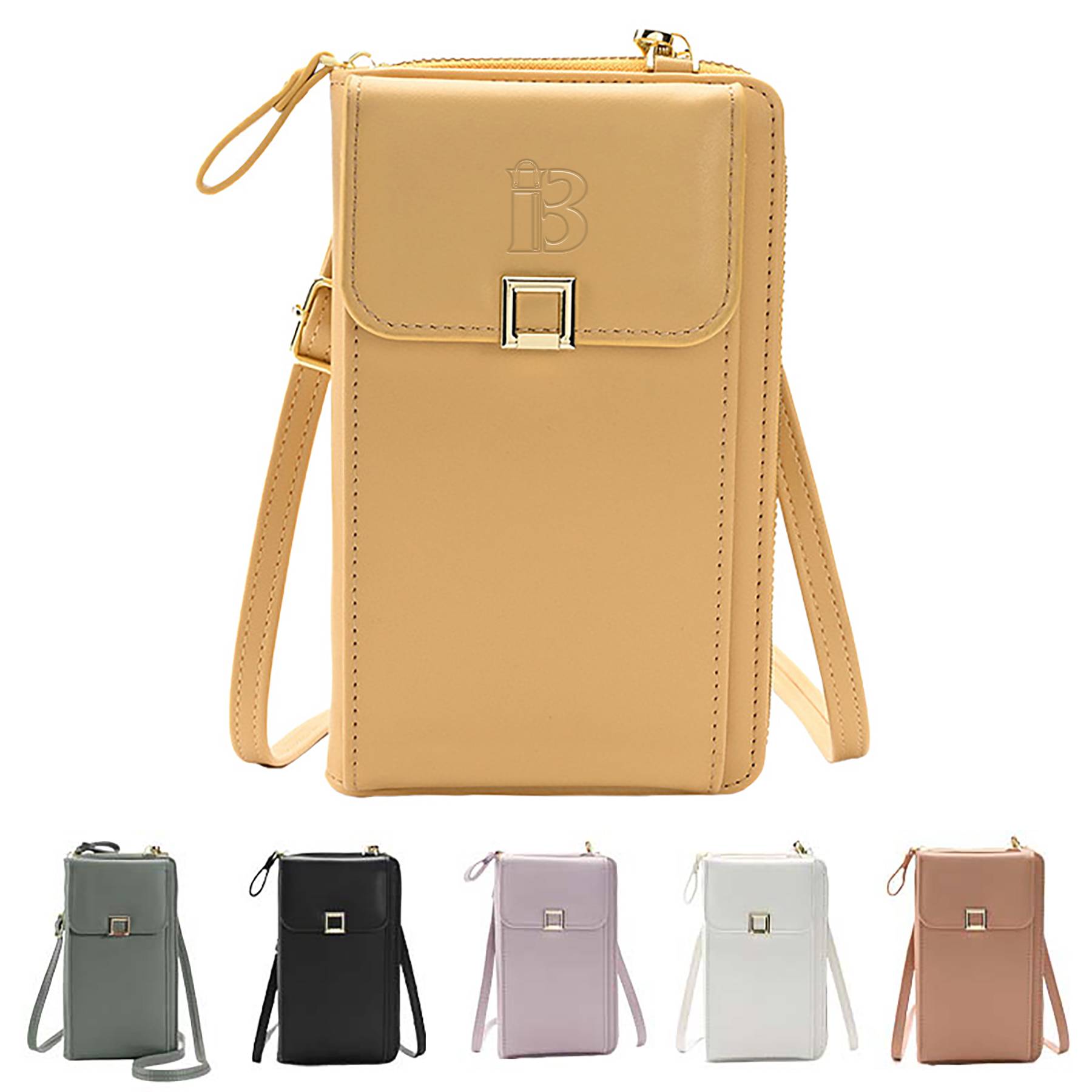 Ladies PU Leather Crossbody Shoulder Mobile Phone Bag 1