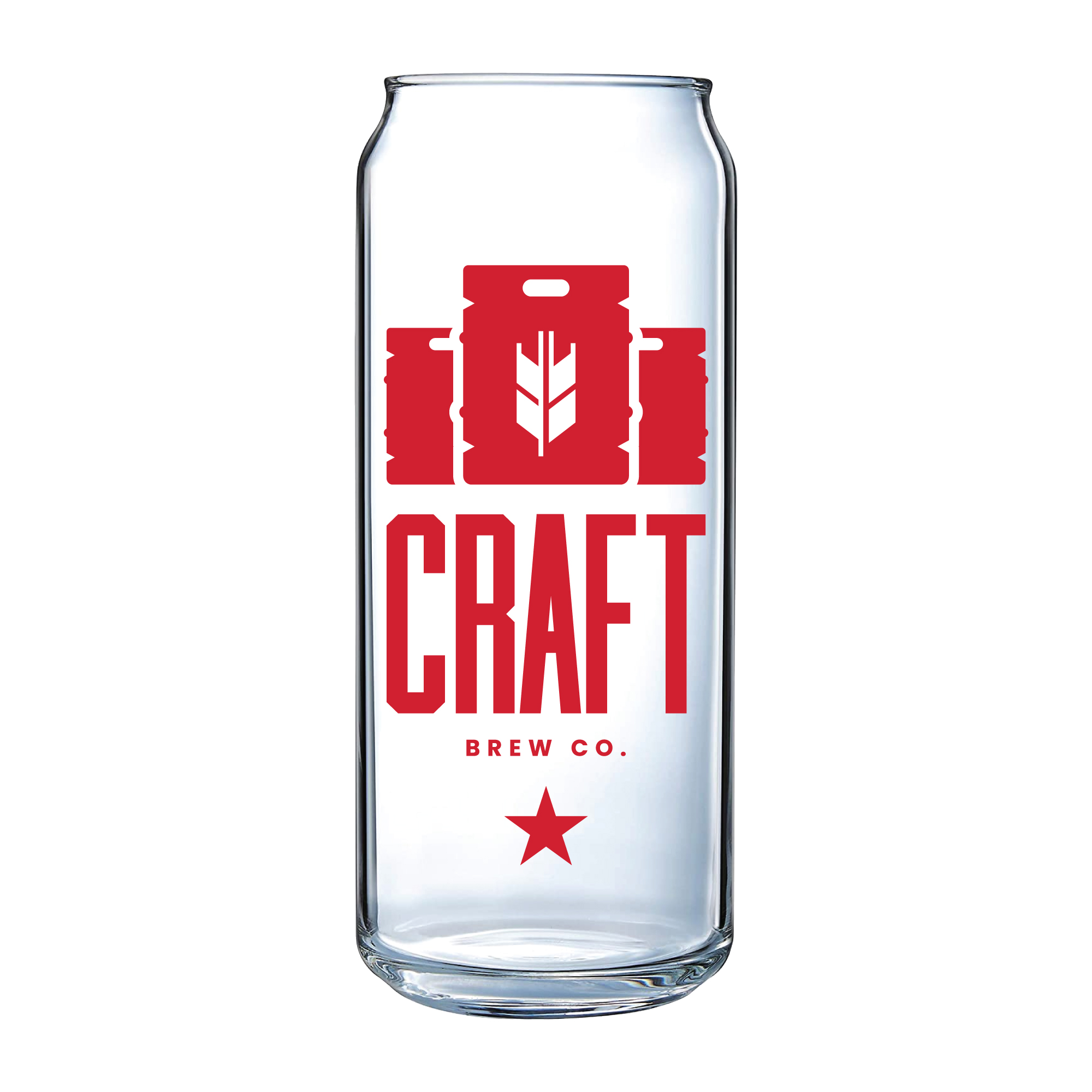 16 oz Tall Boy Can Glass