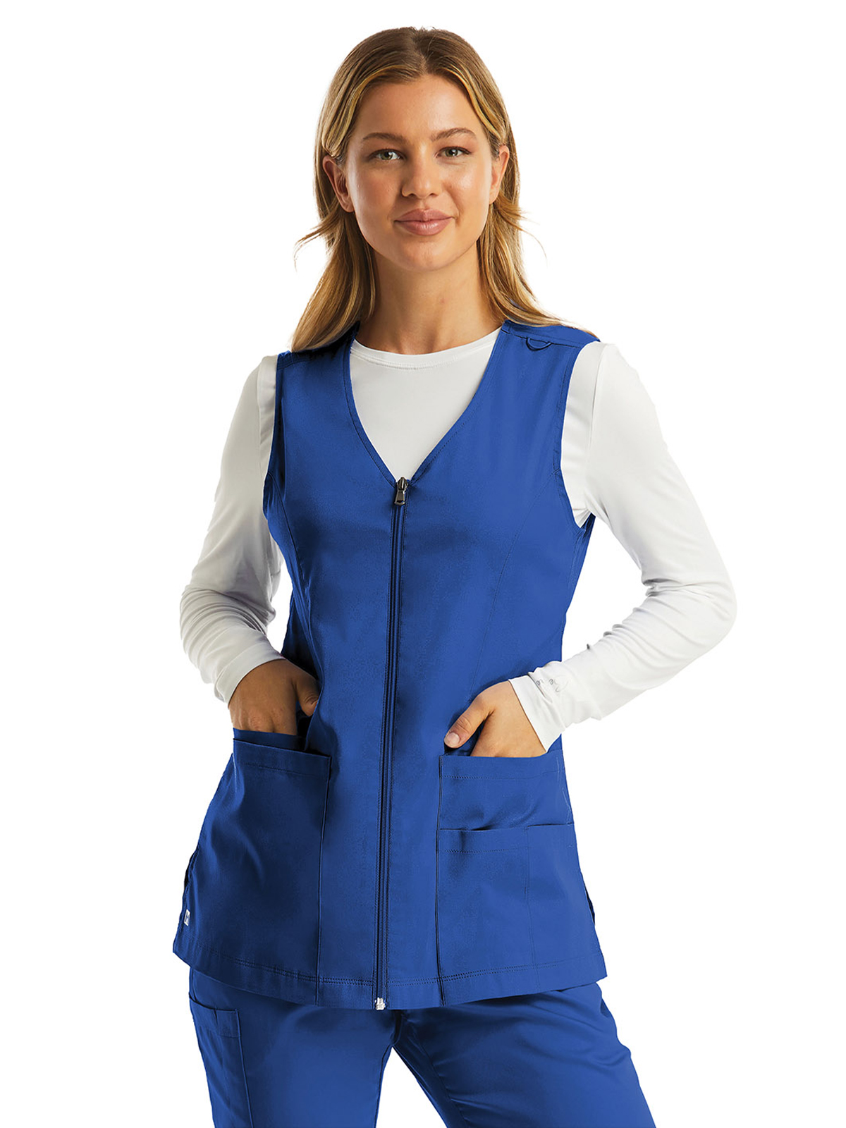 Maevn - Matrix - Women's Five-Pocket Zip-Front V-Neck Vest 2