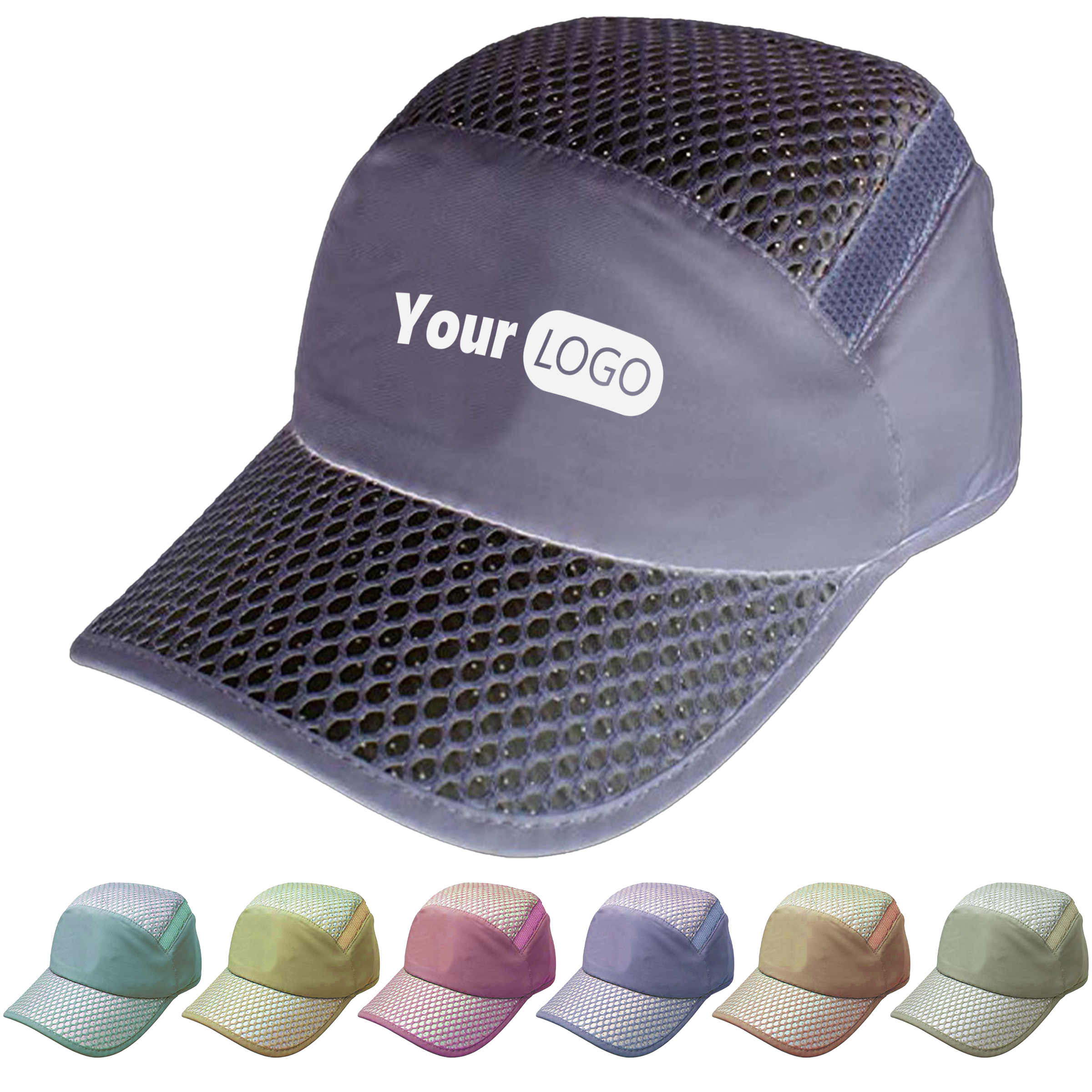 Nylon Reflective Mesh Cap For Stylish Outdoor Activities 3