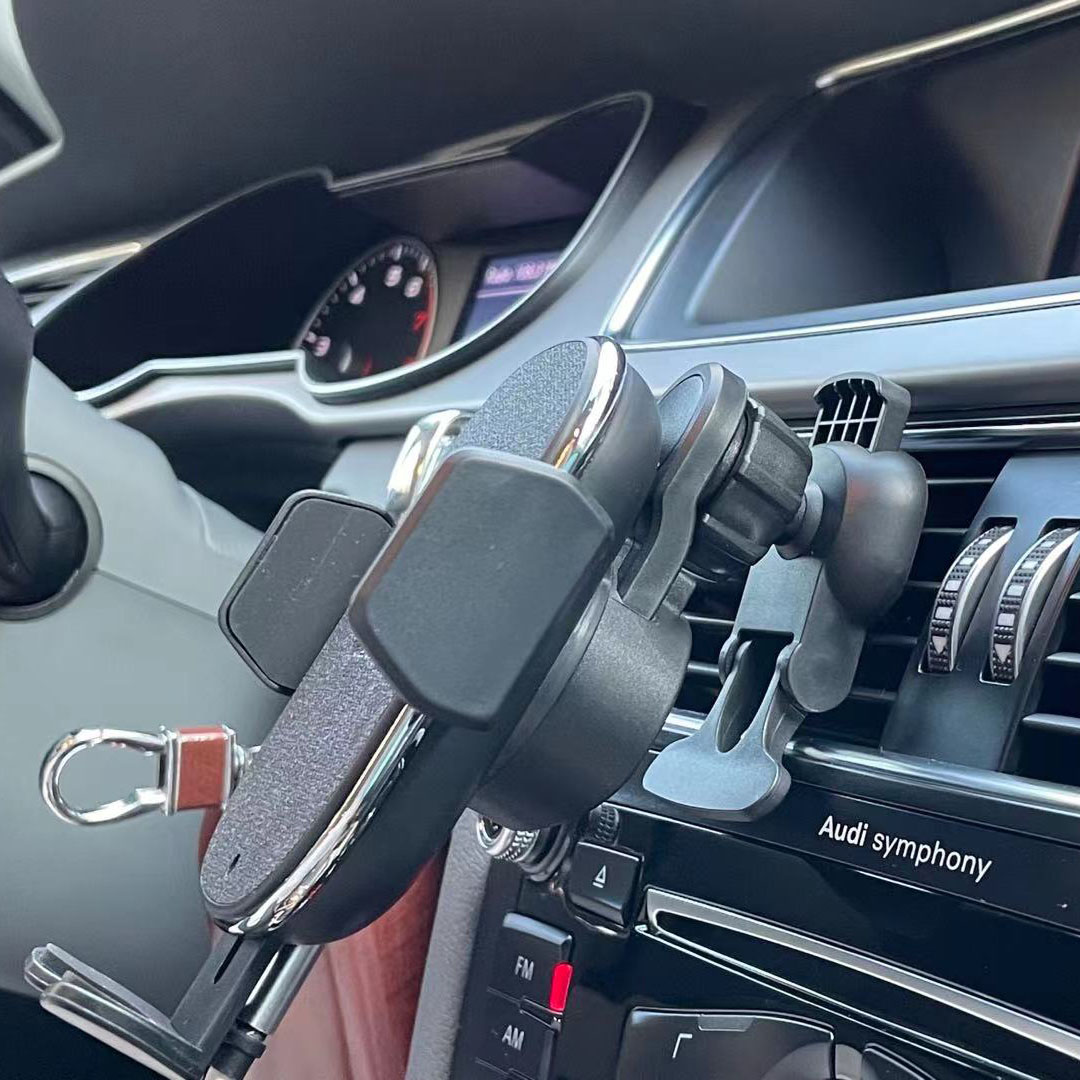 15W Fast Wireless Car Charger with Auto-Sensing Phone Mount & Adjustable Air Vent Holder 9