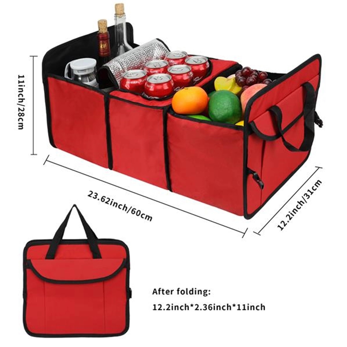 Foldable Car Trunk Insulation Tote Bags 3