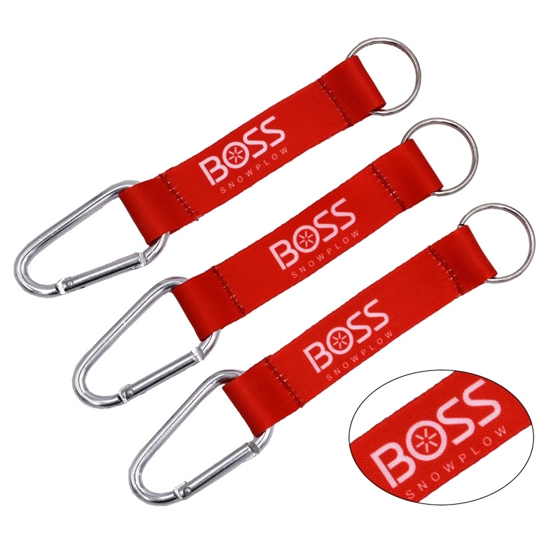 Carabiner Keychain with Polyester Strap 2