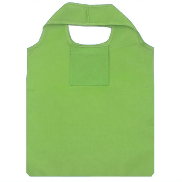 Reusable 190T Polyester Foldable Grocery Tote with Pouch 7