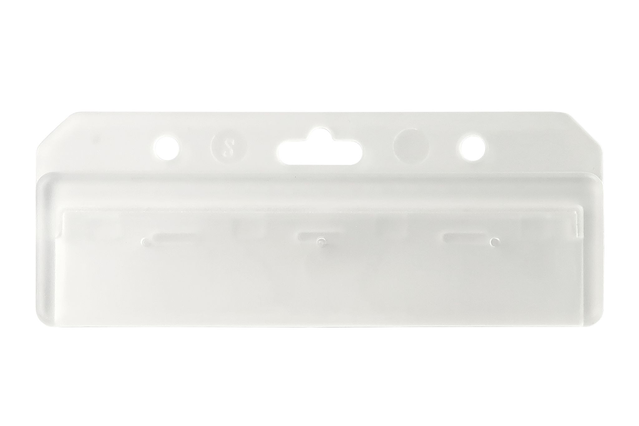 3.63" W x 1.40" H - Rigid Card Holder Strip (Blank) 1