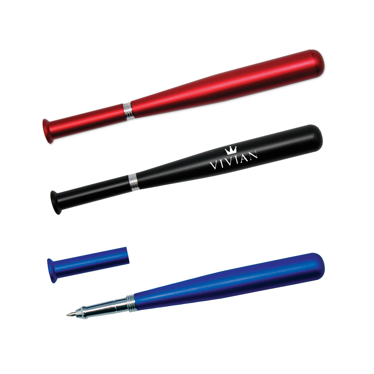 Metallic Baseball Bat Pen 1
