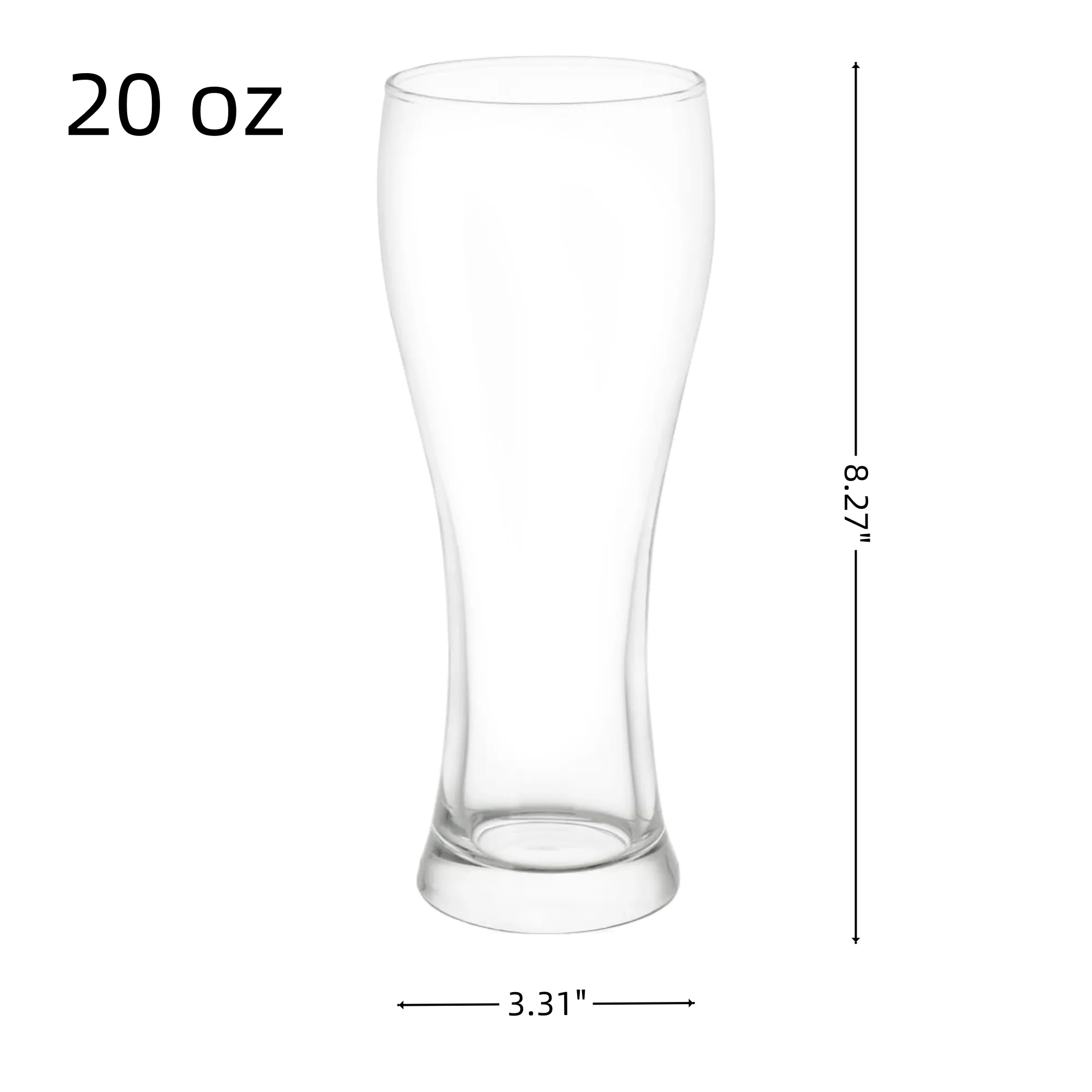 20oz Pint Glasses Beer Stein Mug Cup 4