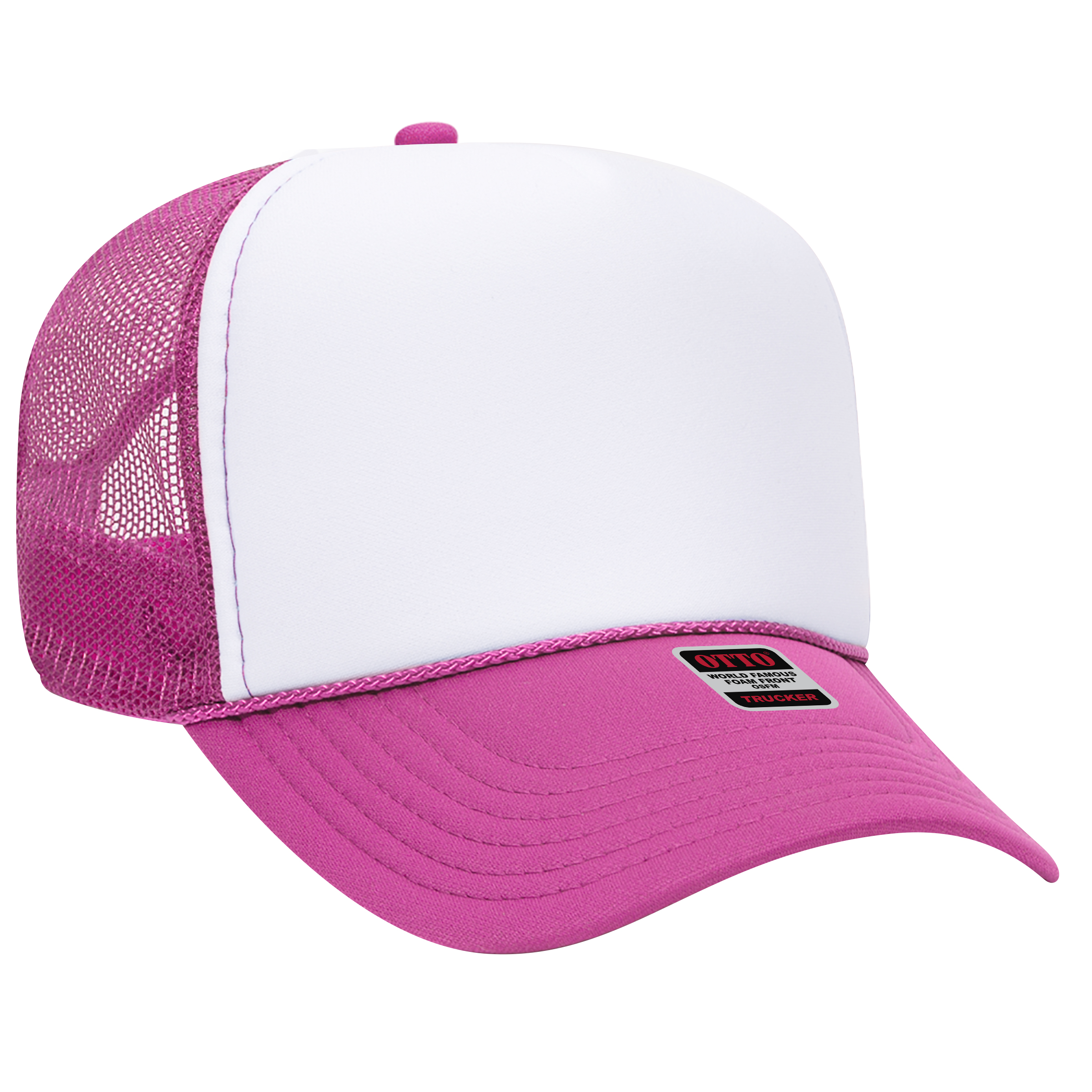 OTTO CAP® 5 Panel Mid Profile Mesh Back Trucker Hat 41