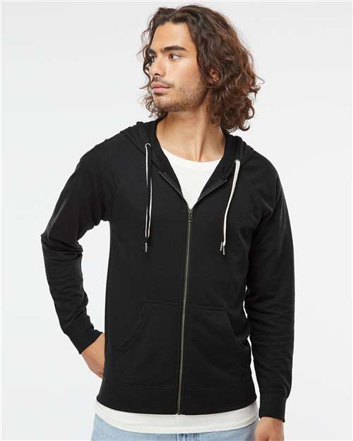 Unisex Icon Lightweight Loopback Terry Full-Zip Hooded Sweatshirt - SS1000Z 17