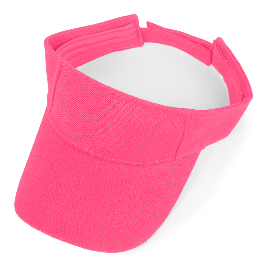 Kids' Stock Solid Color Polyester Visor - Sports Style 14