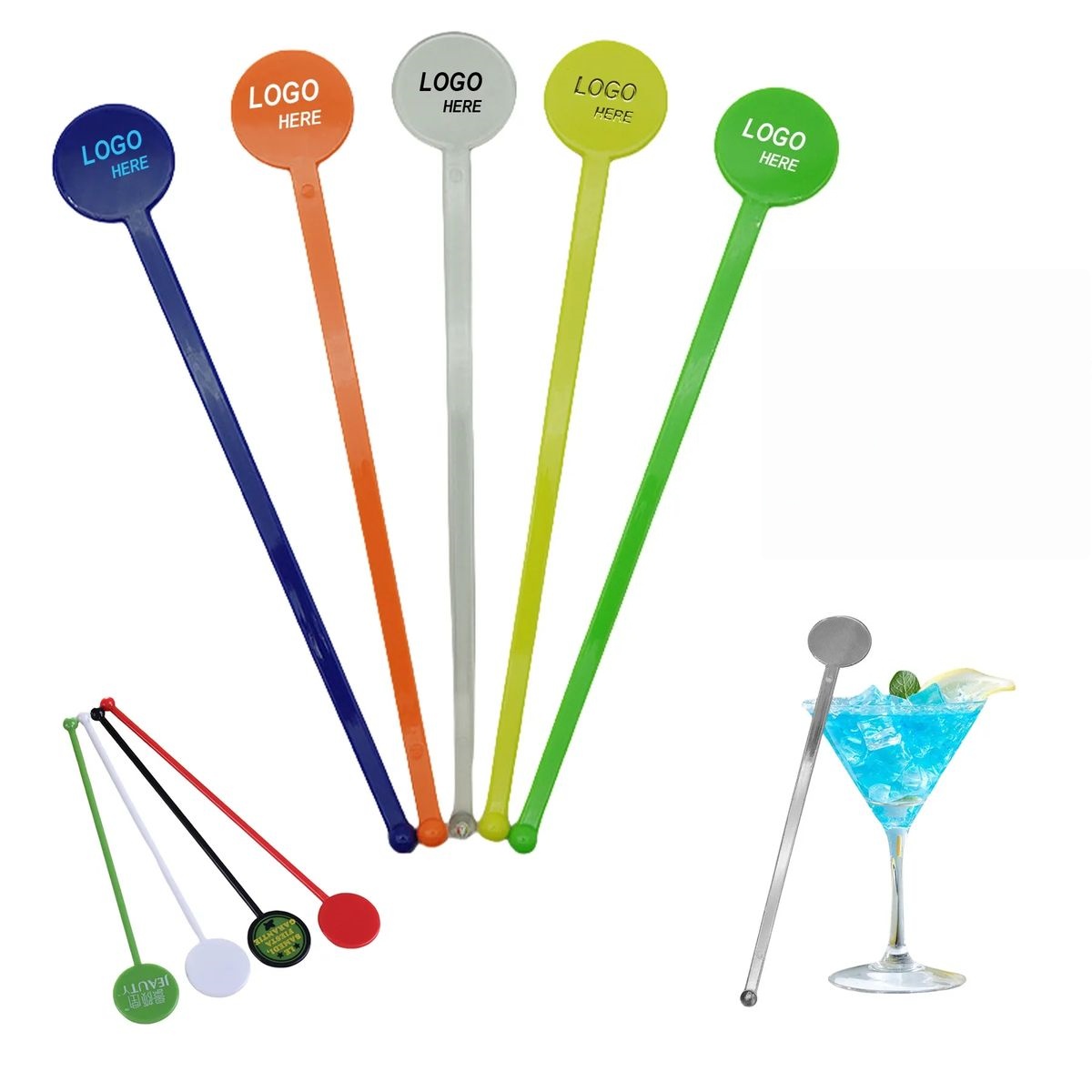 Plastic Coffee Stirrers Cocktail Stick 4