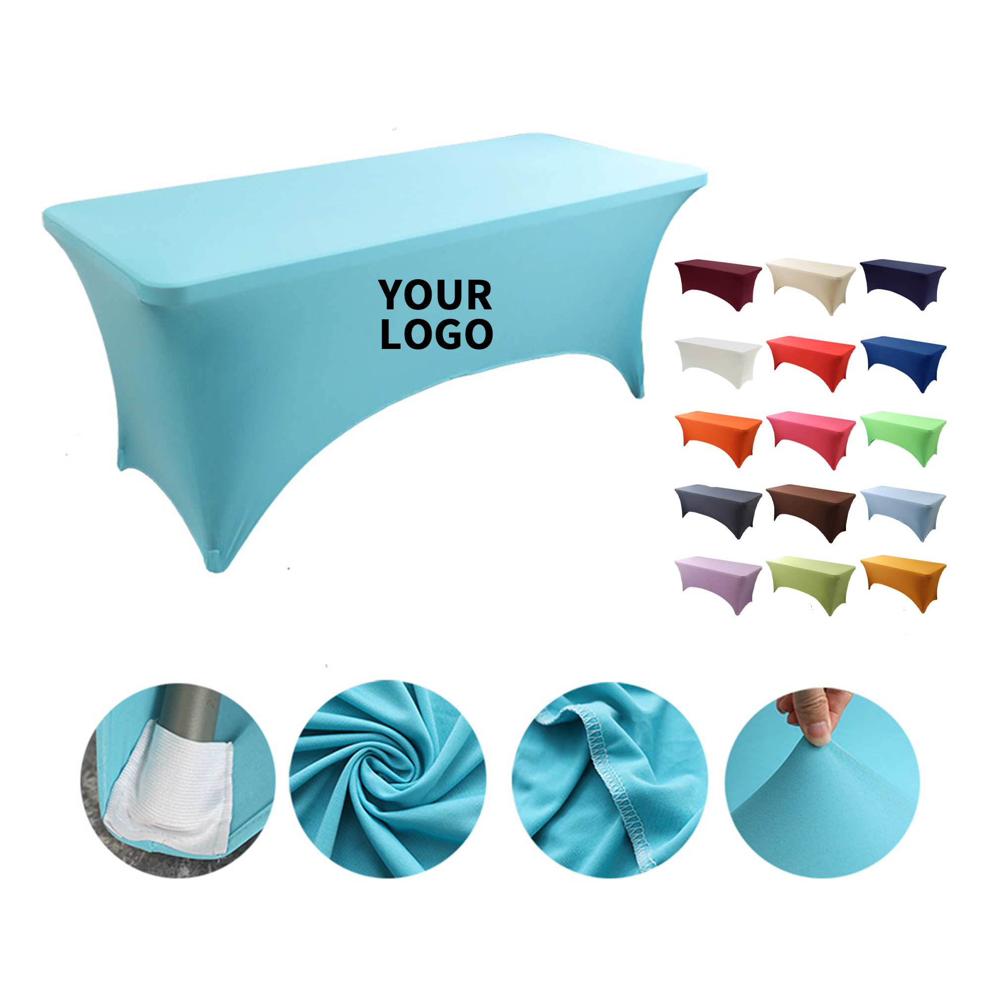 Six Foot Full Color Spandex Fitted Table Cover 22