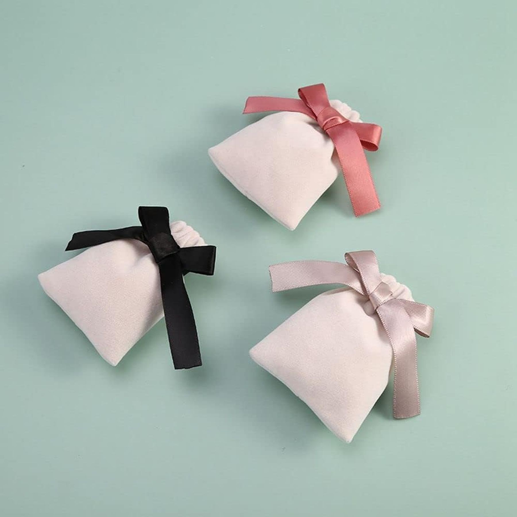Small Plush Jewelry Bags With Drawstring 17