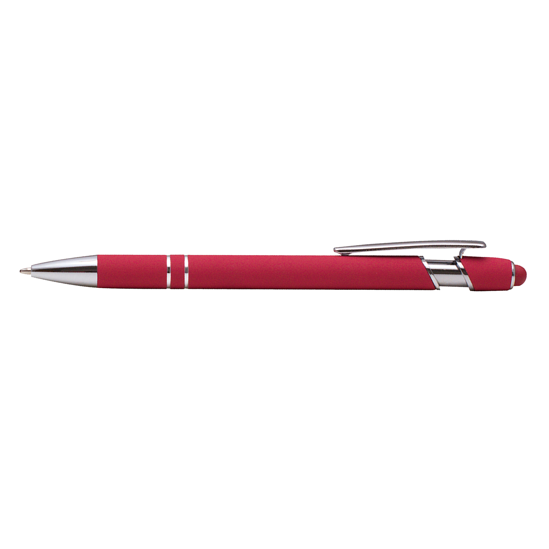 Bright Soft Touch Aluminum Ballpoint Stylus Pen 7