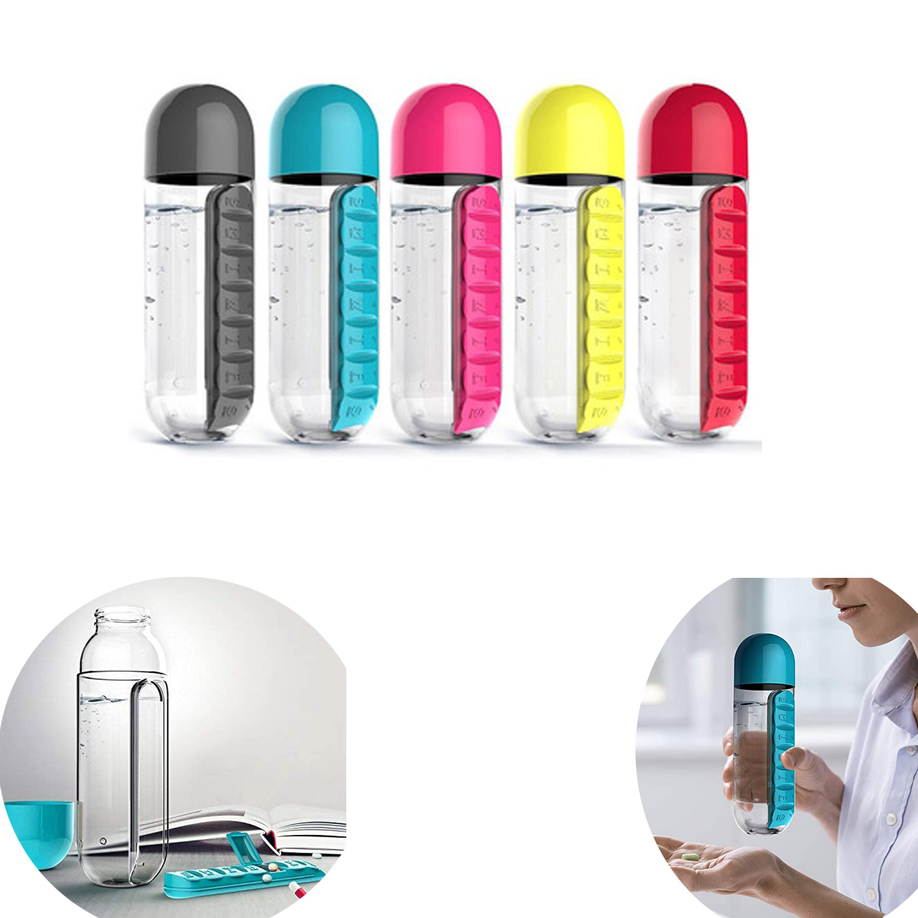 Pill Box Water Bottle 1