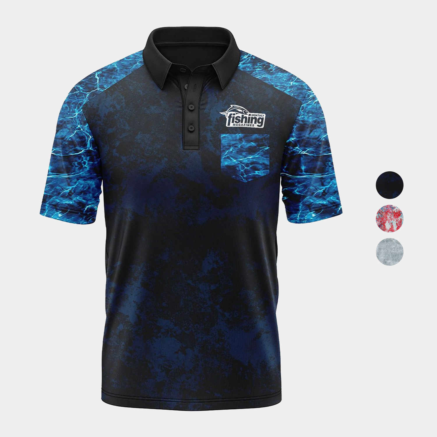 Mossy Oak® Men's 4.4 oz. Polyester Interlock Polo with Pocket & UPF 50+ 4