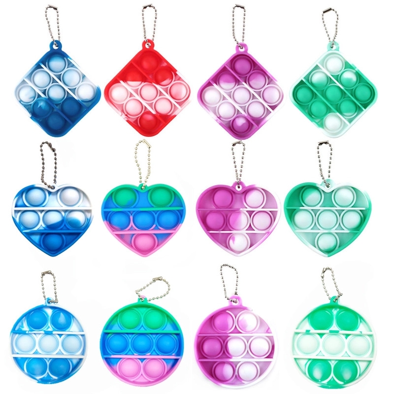 Pop Push Fidget Toy Keychain 2