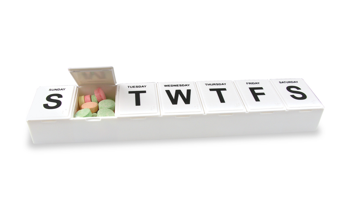 Jumbo-7 All-Week Pill Box - 11" 4
