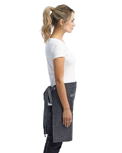 Domain Contrast Denim Waist Apron - RP128 7