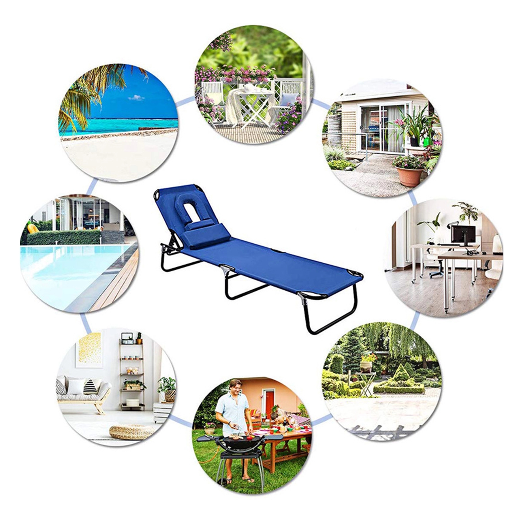 Face Down Folding Chaise Lounge 2