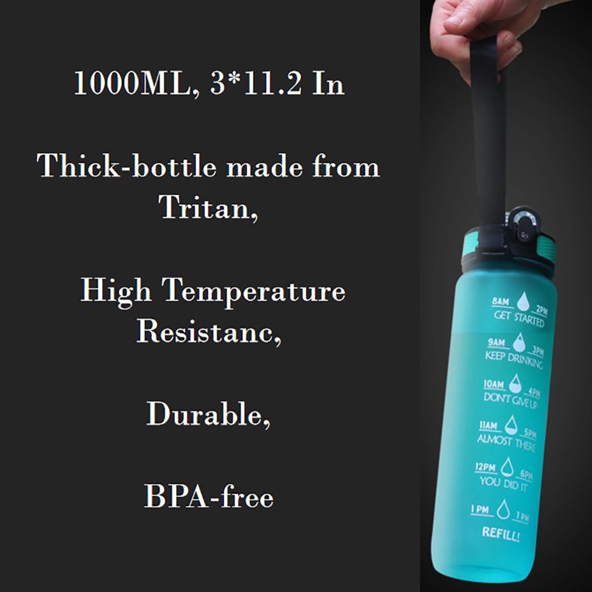 Motivational Water Mugs with Time Marker 2