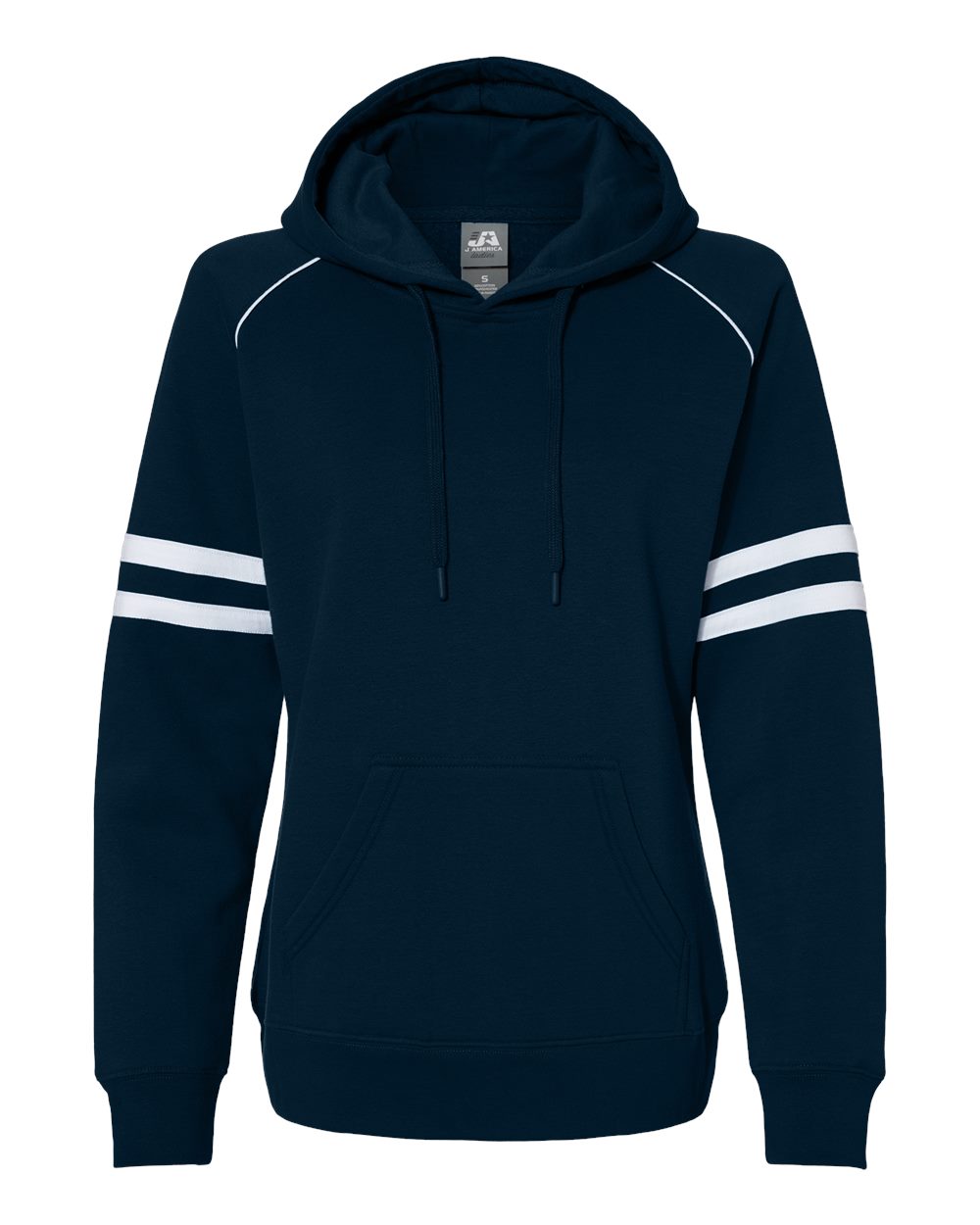Women's Varsity Fleece Piped Hooded Sweatshirt - 8645 17