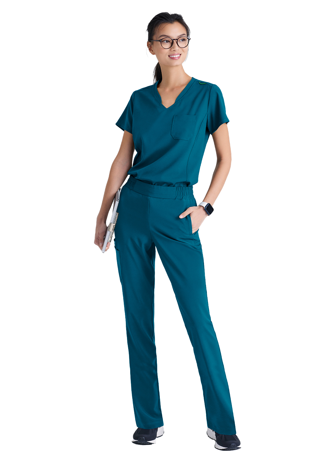 Grey's Anatomy Evolve Stretch - Women's Six-Pocket Tapered Leg Cosmo Scrub Pant 35