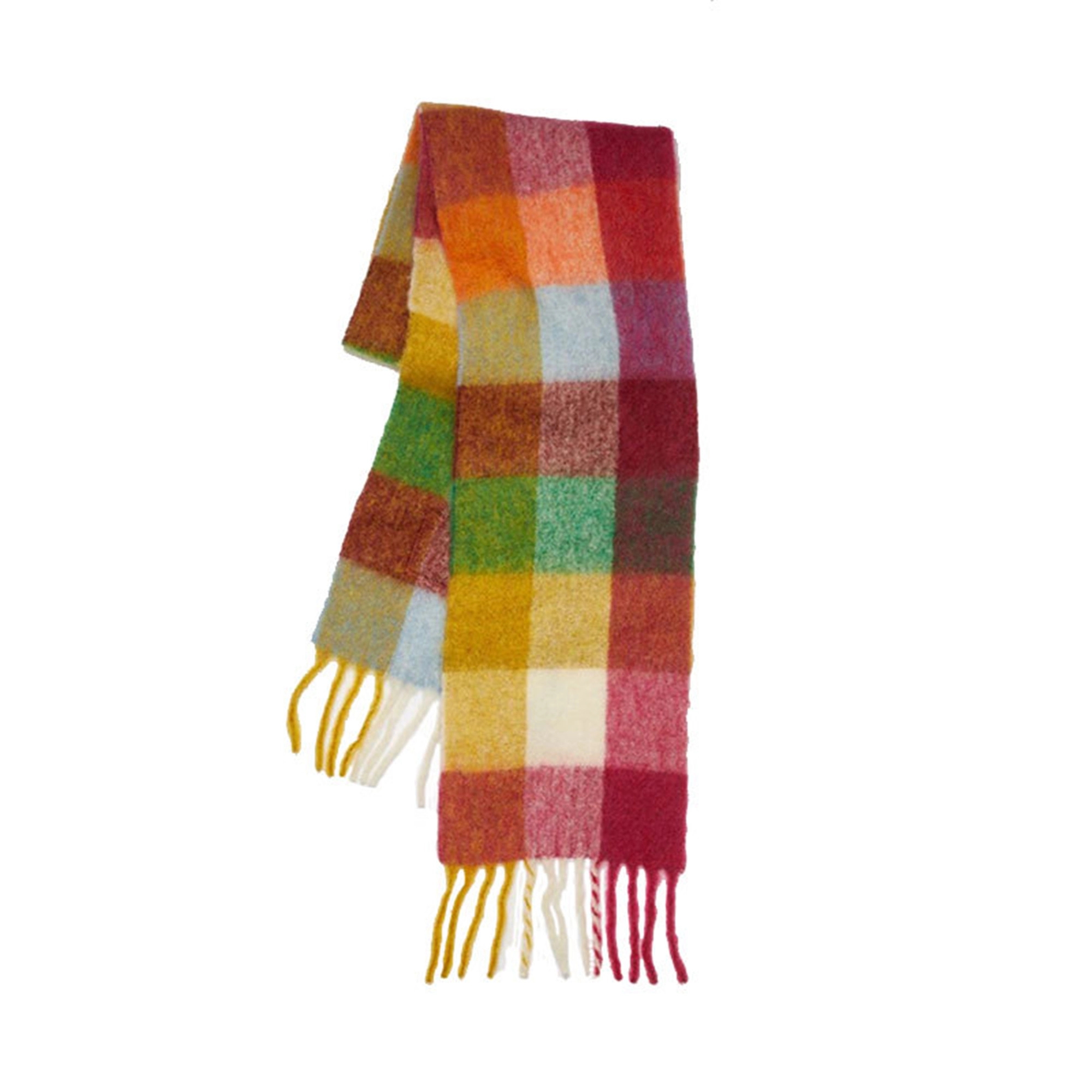 Cashmere Plaid Thermal Scarf 2