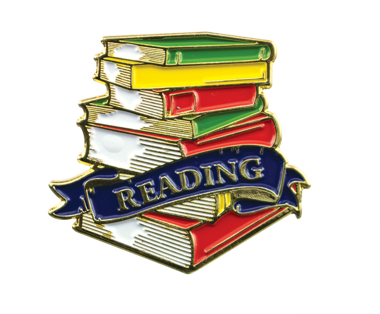 Educational Lapel Pin- Reading (1-1/8")