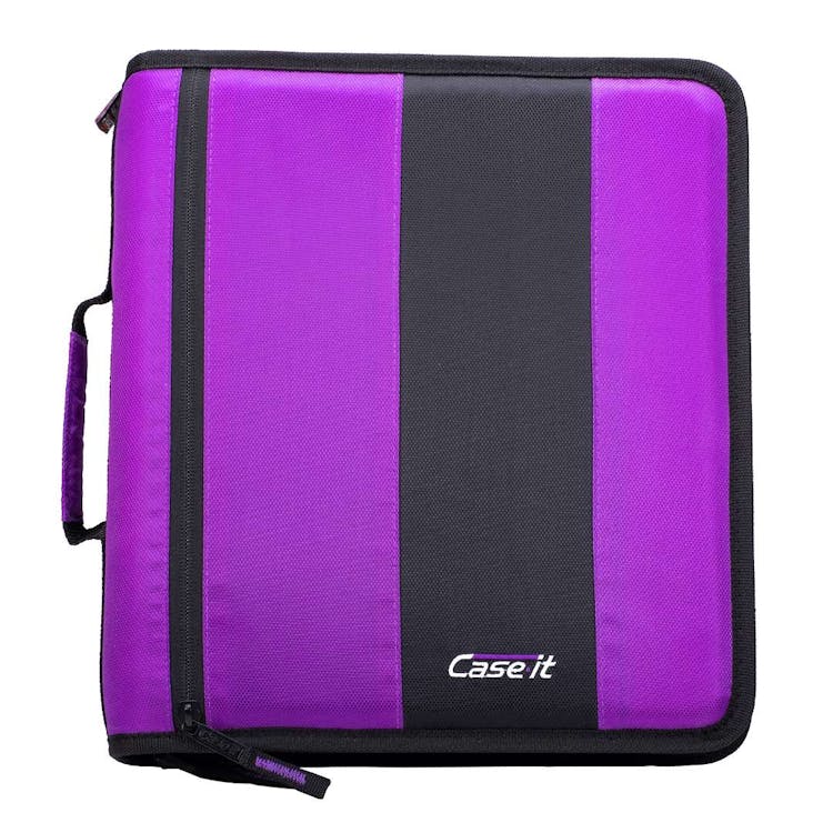 Case-It Classic Zipper Binders - Deep Purple 2" 1