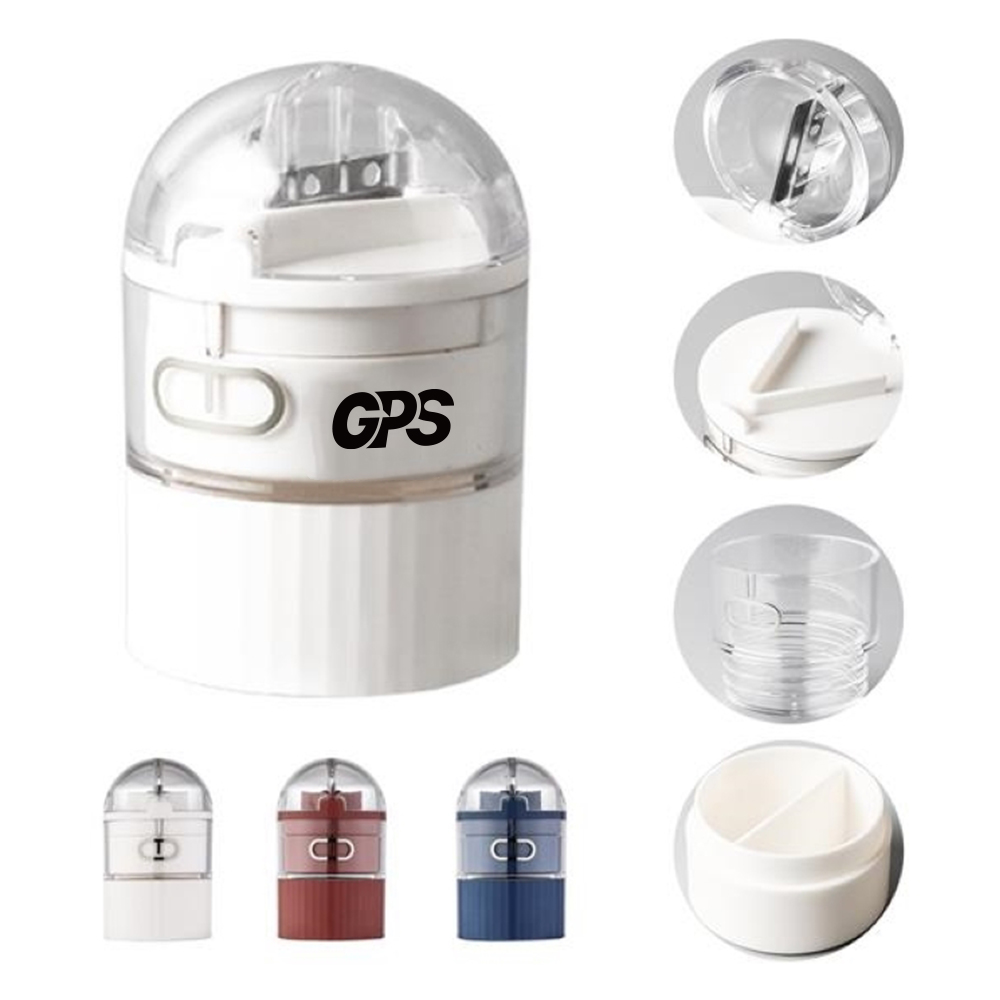 2 in 1 Pill Organizer with Cutter