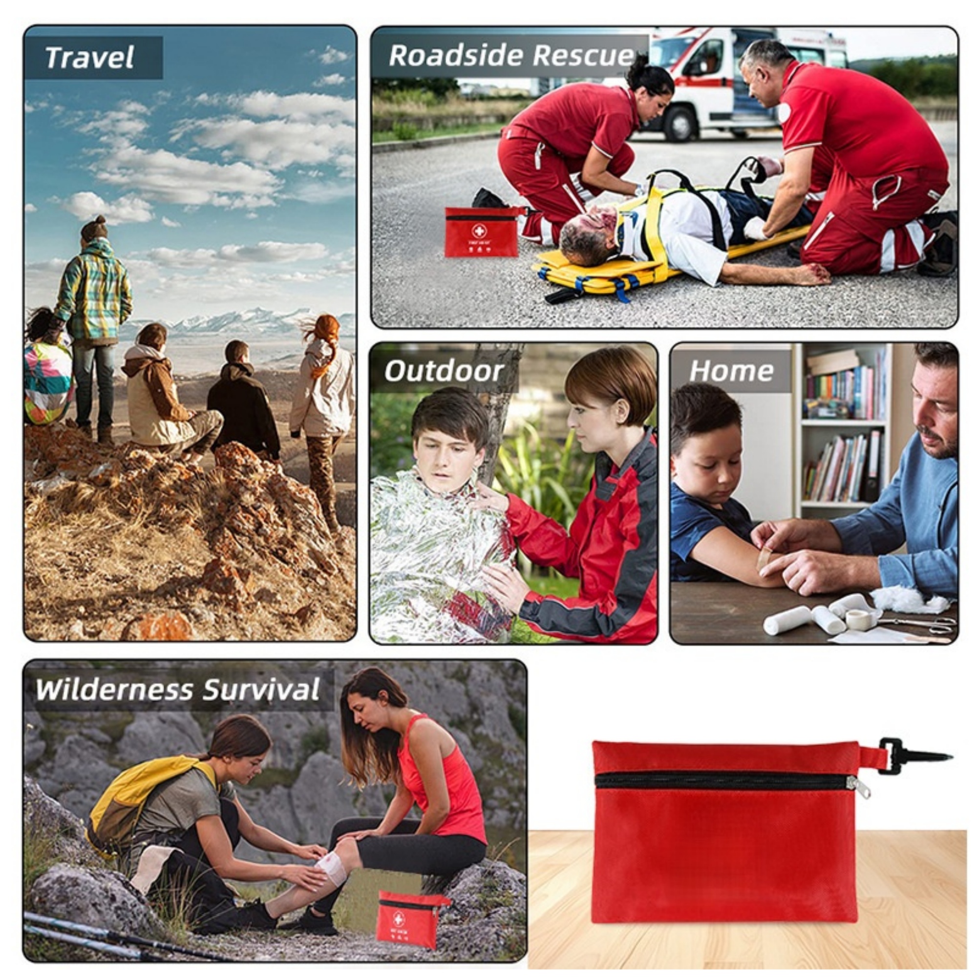 140 Piece Small First Aid Kits 5