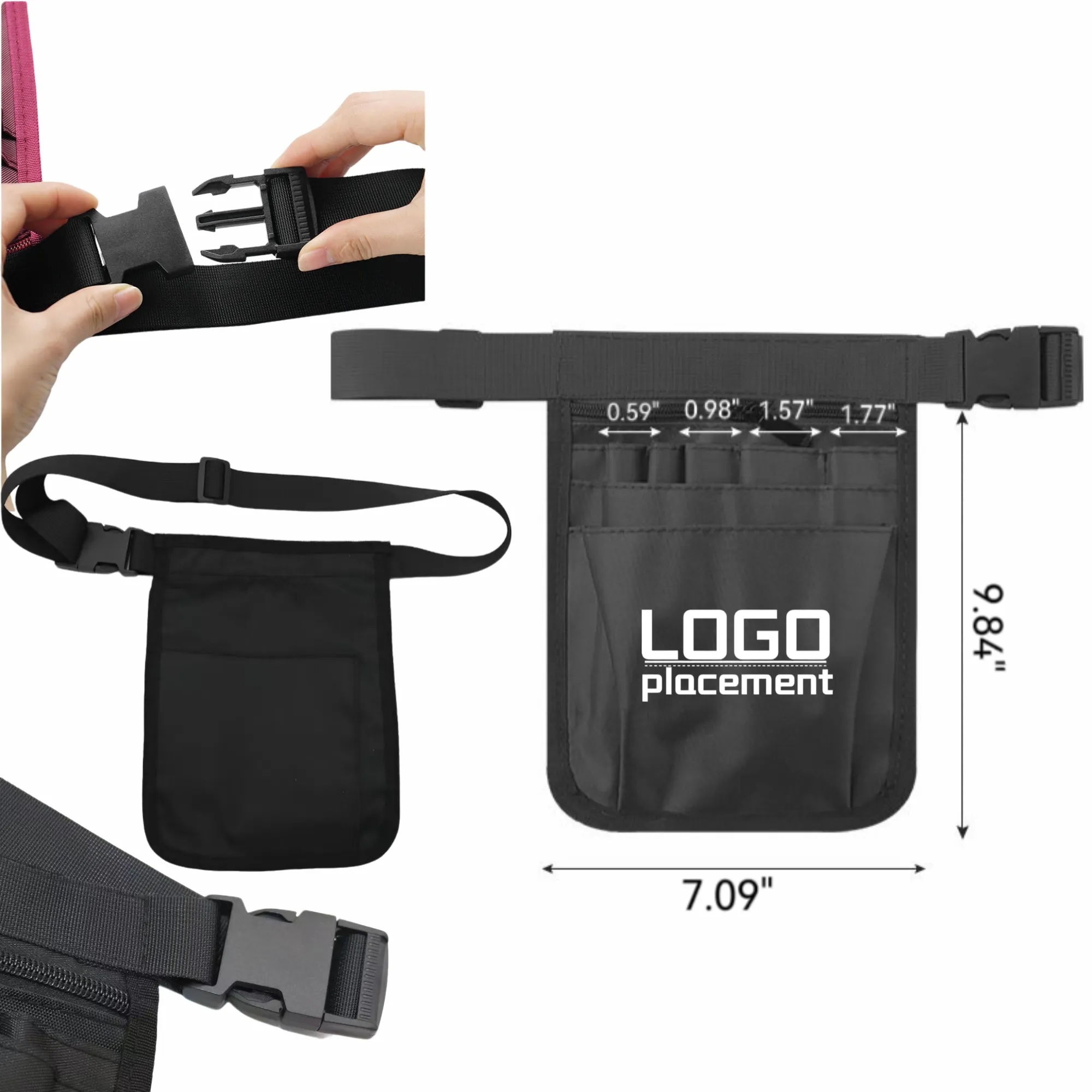 Nurse Medical Tool Pouch: Waist/Shoulder Carry 6