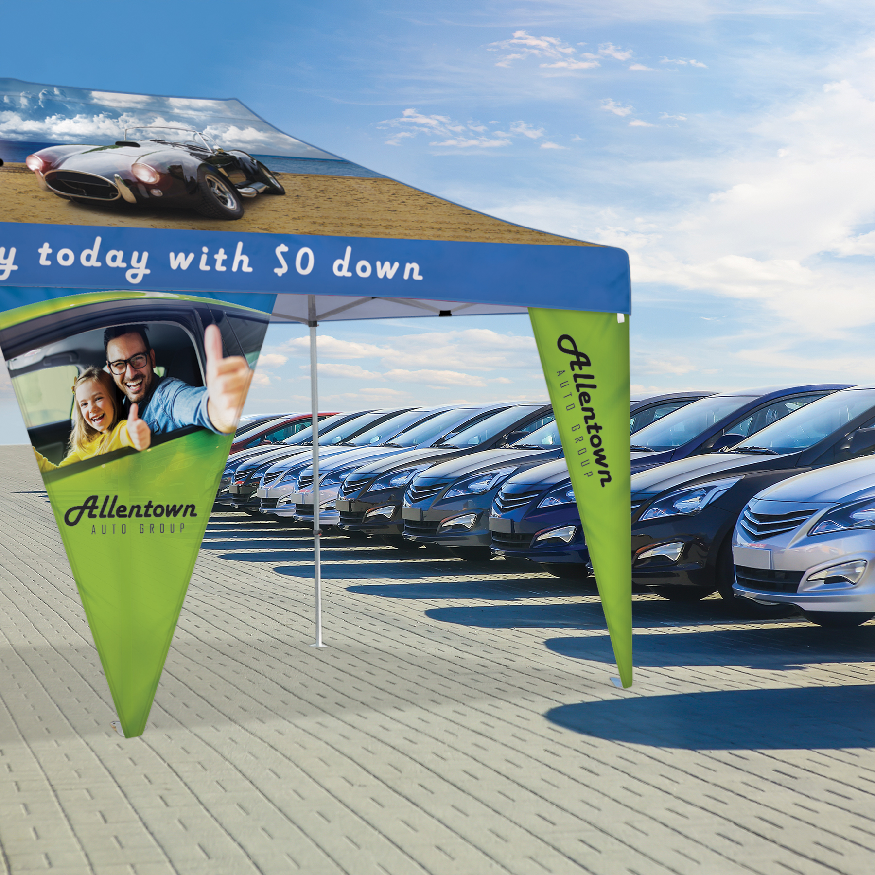 20' Premium Tent Corner Banner Set 11