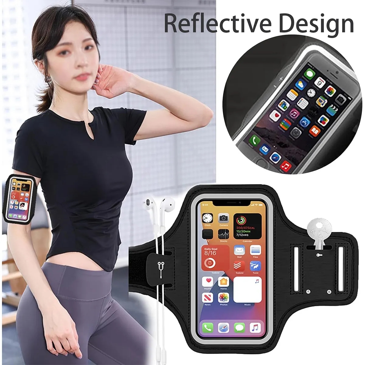 Waterproof Running Phone Armbands Gift With Adjustable Strap 4