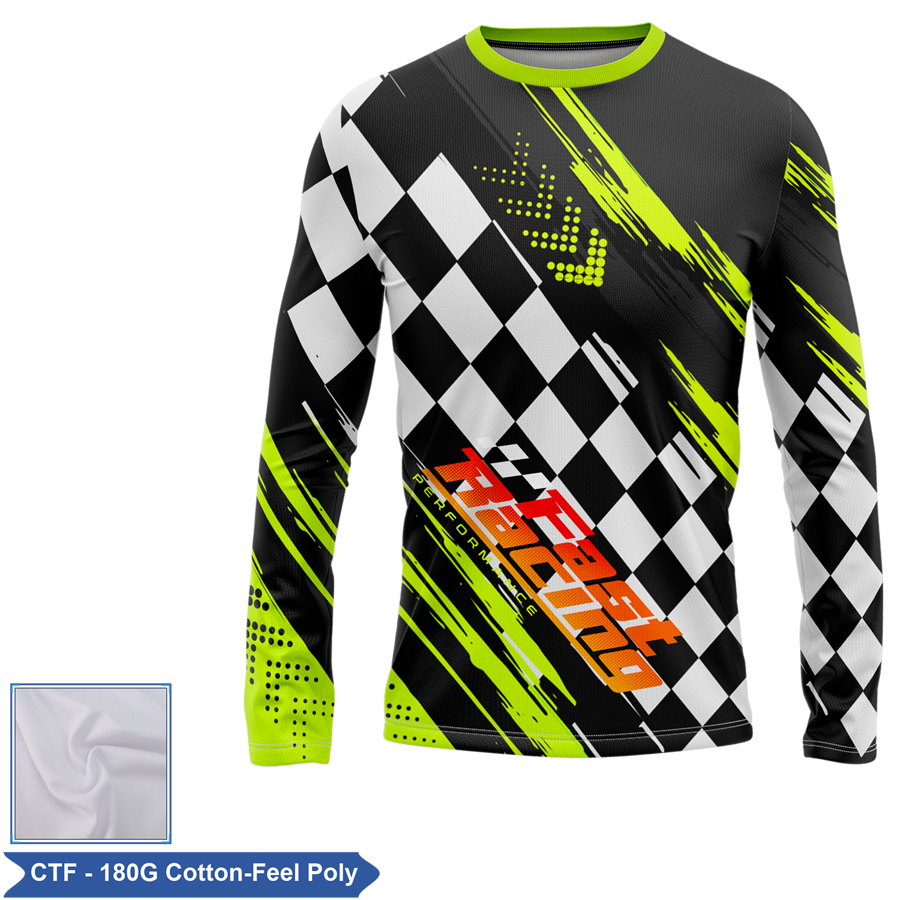 Unisex & Kids' Sublimation 180G Cotton-Feel Long Sleeve Tee 3