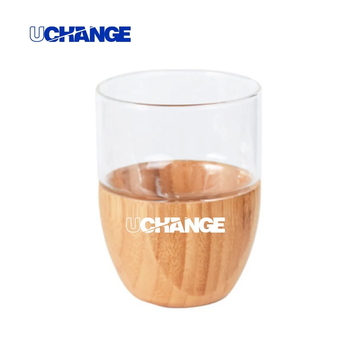 16 Oz. Glass Cup With Bamboo Base Custom Logo Gift Mugs 7