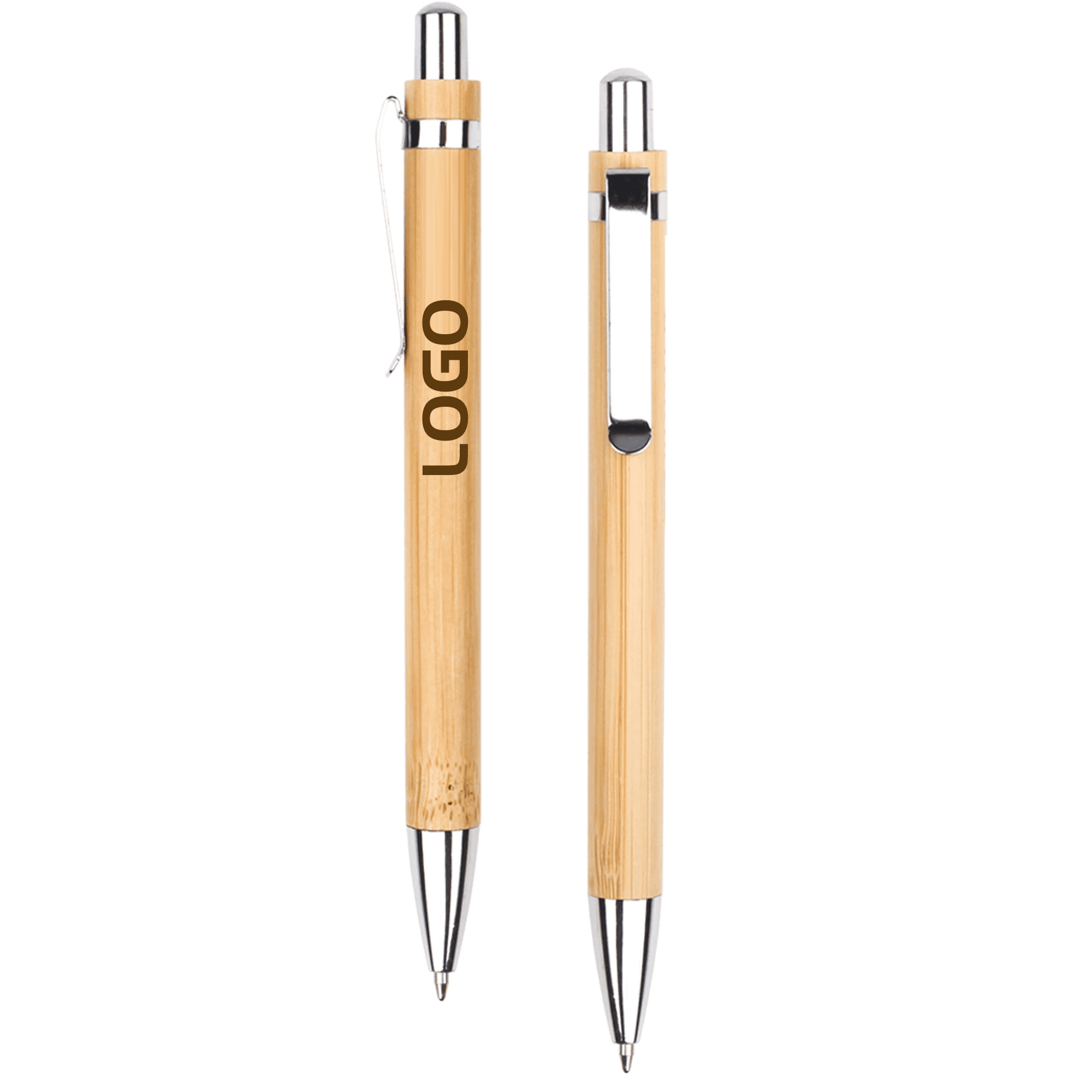 Retractable Bamboo Ballpoint Pen 1