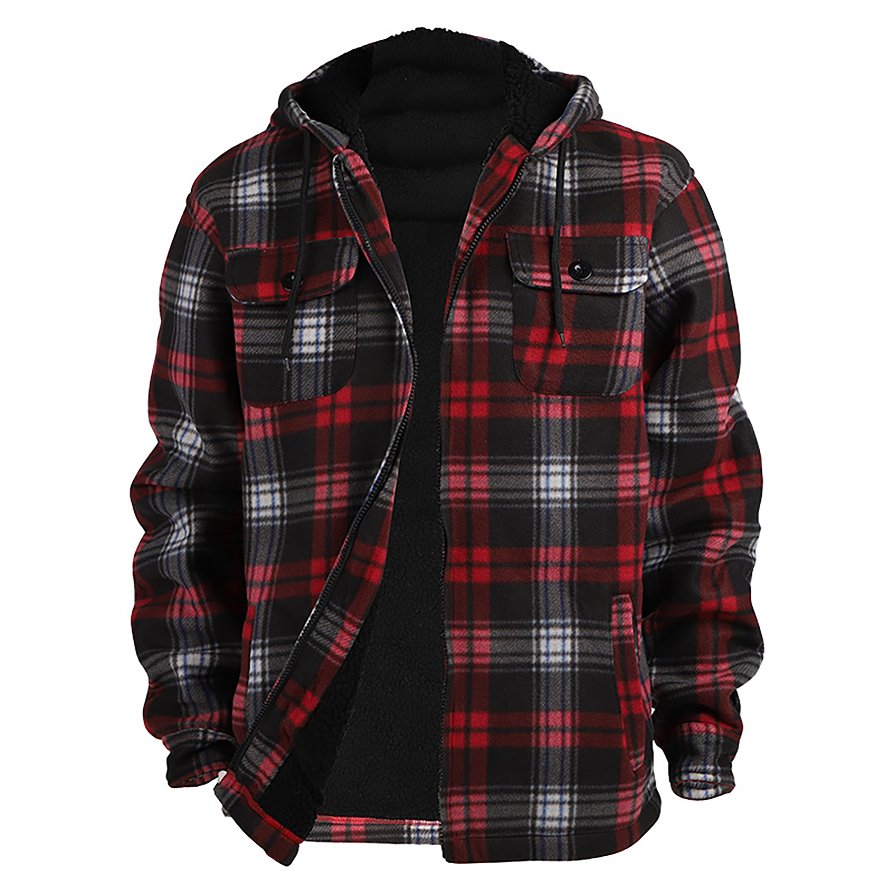 Thick Flannel Plaid Jacket 6