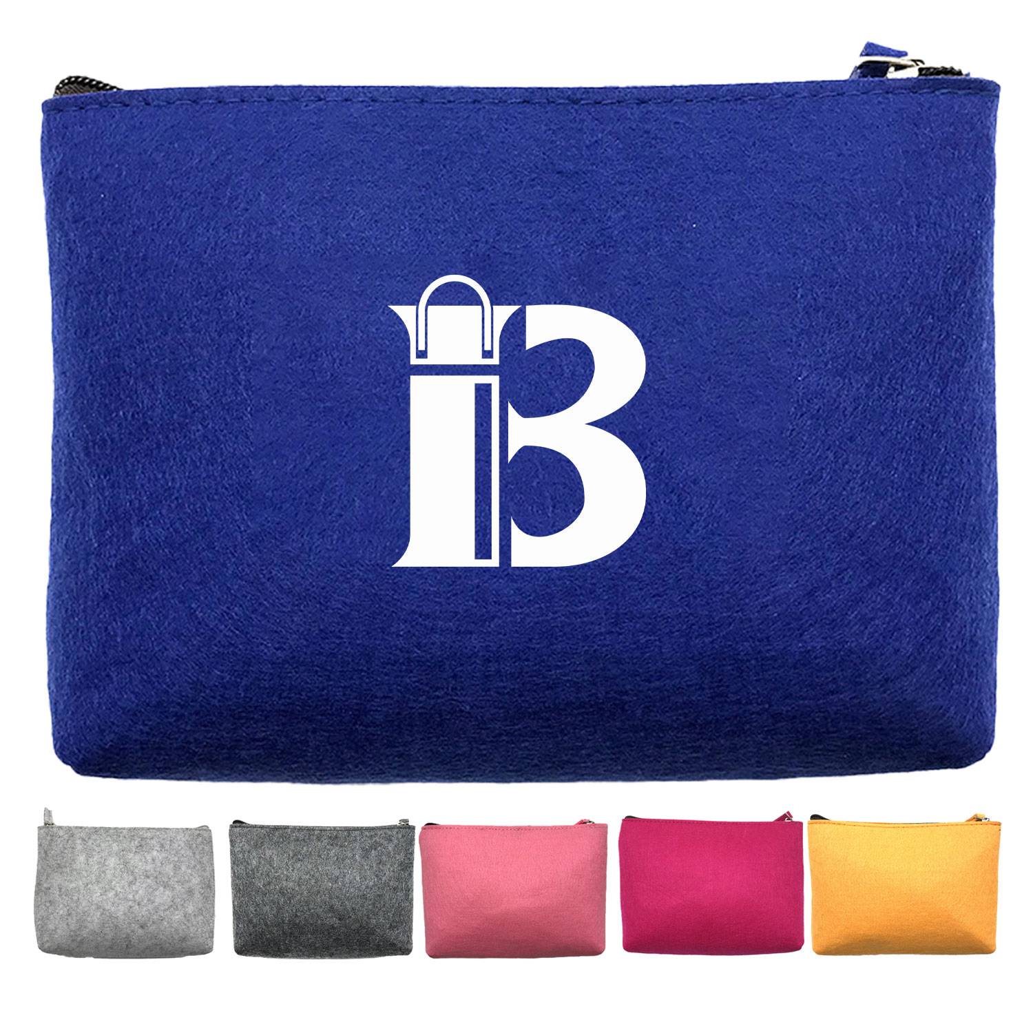 Felt Fiber Makeup Pouch Organizer Pen Gadgets Case 22