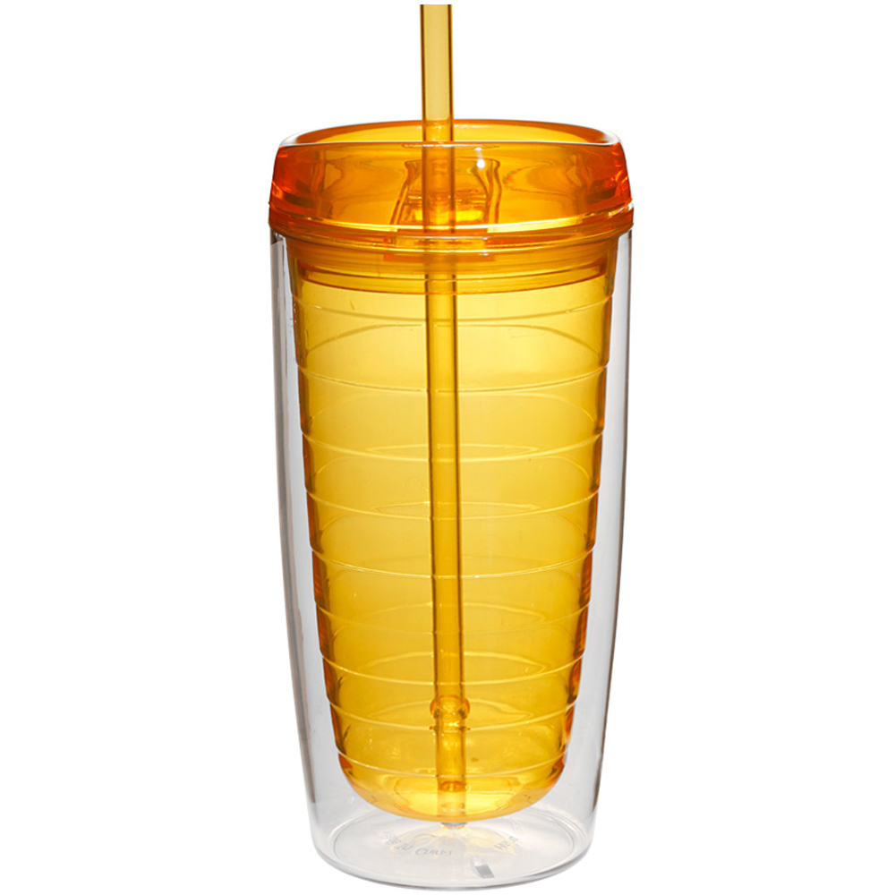 16 oz. Double Wall Tumblers with Straw 1