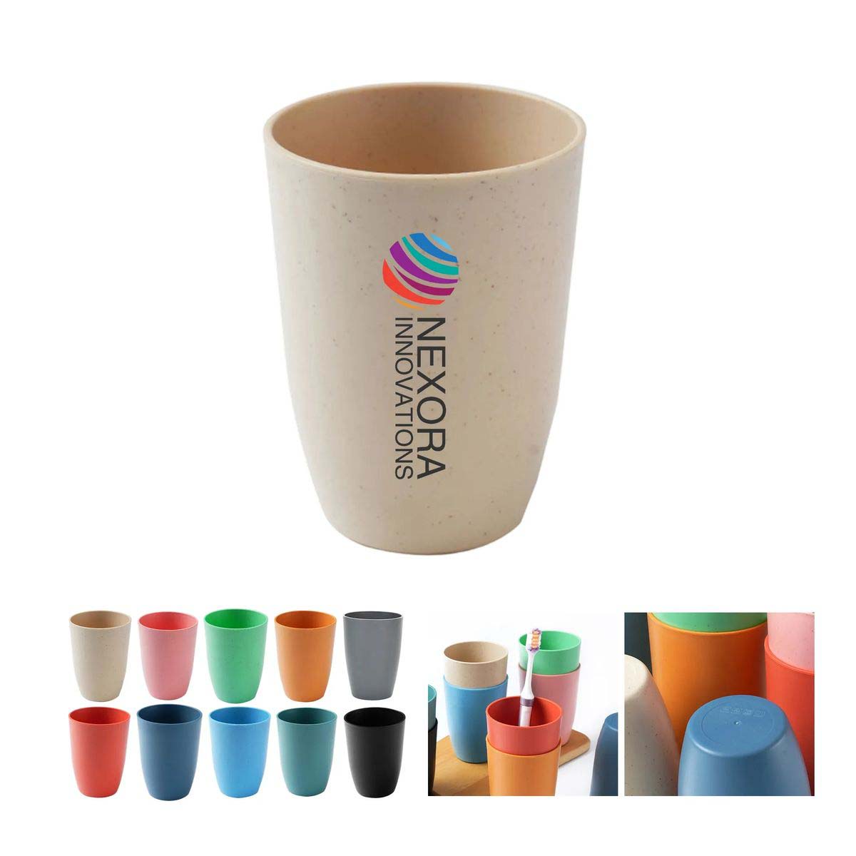 Reusable Wheat Straw Cup Lightweight 12oz 3