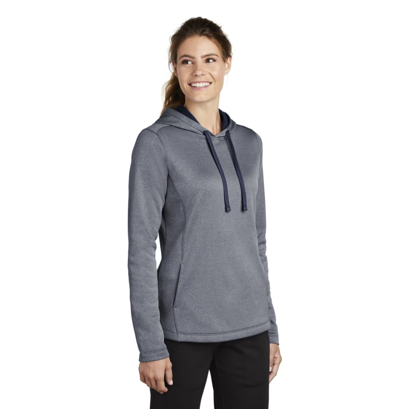 Sport-Tek Women's PosiCharge Sport-Wick Heather Fleece Hooded Pullover., custom hoodie or sweatshirt with logo imprint 14